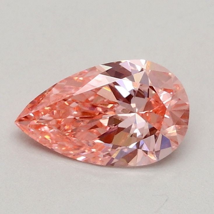 Loose Diamond - PEAR 0.51ct Fancy Vivid Pink VVS2: Loose Diamond - PEAR 0.51ct Fancy Vivid Pink VVS2 Source: This is a real non-mined Diamond that has been grown in a lab Shape: PEAR Carats: 0.51 Color: Fancy Vivid Pink Certification: IGI Video: