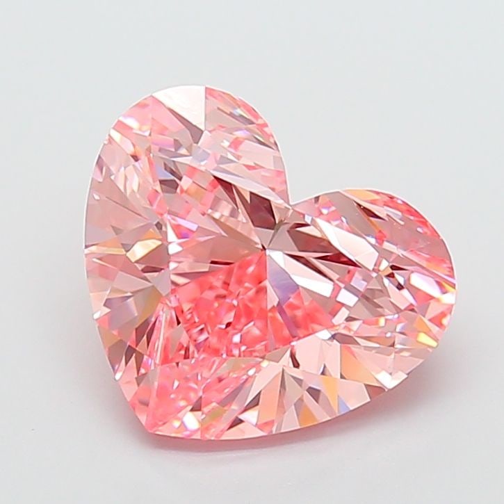 Loose Diamond - HEART 5.02ct Fancy Vivid Pink VVS2: Loose Diamond - HEART 5.02ct Fancy Vivid Pink VVS2 Source: This is a real non-mined Diamond that has been grown in a lab Shape: HEART Carats: 5.02 Color: Fancy Vivid Pink Certification: IGI Video: