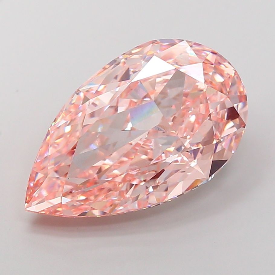Loose Diamond - PEAR 17.08ct Fancy Intense Pink VS1: Loose Diamond - PEAR 17.08ct Fancy Intense Pink VS1 Source: This is a real non-mined Diamond that has been grown in a lab Shape: PEAR Carats: 17.08 Color: Fancy Intense Pink Certification: IGI Video: