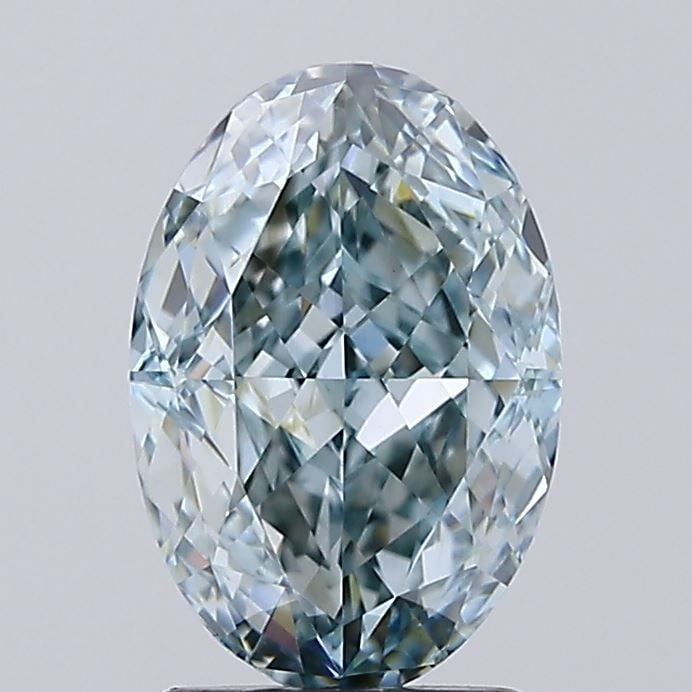 Loose Diamond - OVAL 2.25ct Fancy Intense Green VVS2: Loose Diamond - OVAL 2.25ct Fancy Intense Green VVS2 Source: This is a real non-mined Diamond that has been grown in a lab Shape: OVAL Carats: 2.25 Color: Fancy Intense Green Certification: IGI Video: