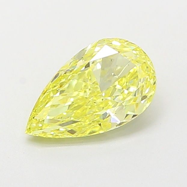 Loose Diamond - PEAR 0.94ct Fancy Vivid Yellow VS2: Loose Diamond - PEAR 0.94ct Fancy Vivid Yellow VS2 Source: This is a real non-mined Diamond that has been grown in a lab Shape: PEAR Carats: 0.94 Color: Fancy Vivid Yellow Certification: IGI The Diamo