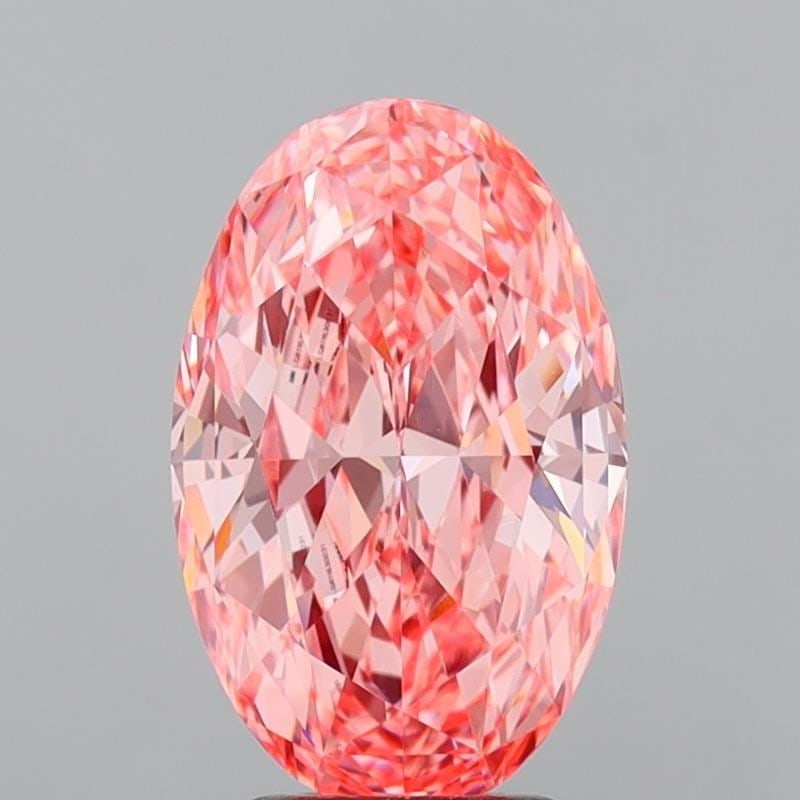 Loose Diamond - OVAL 3.55ct Fancy Vivid Pink VVS2: Loose Diamond - OVAL 3.55ct Fancy Vivid Pink VVS2 Source: This is a real non-mined Diamond that has been grown in a lab Shape: OVAL Carats: 3.55 Color: Fancy Vivid Pink Certification: IGI Video: