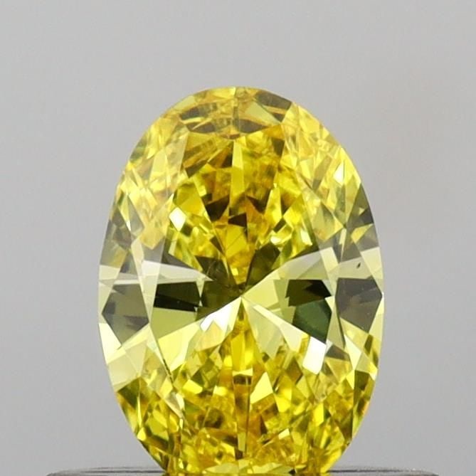 Loose Diamond - OVAL 0.45ct Fancy Vivid Yellow SI1: Loose Diamond - OVAL 0.45ct Fancy Vivid Yellow SI1 Source: This is a real non-mined Diamond that has been grown in a lab Shape: OVAL Carats: 0.45 Color: Fancy Vivid Yellow Certification: IGI Video: