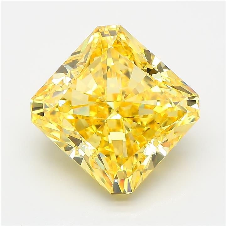 Loose Diamond - SQUARE RADIANT 7.53ct Fancy Vivid Yellow VS2: Loose Diamond - SQUARE RADIANT 7.53ct Fancy Vivid Yellow VS2 Source: This is a real non-mined Diamond that has been grown in a lab Shape: SQUARE RADIANT Carats: 7.53 Color: Fancy Vivid Yellow Certific