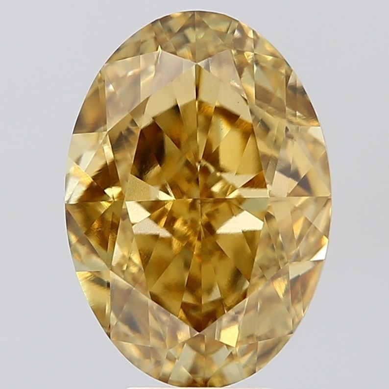 Loose Diamond - OVAL 7.05ct Fancy Intense Yellow VVS2: Loose Diamond - OVAL 7.05ct Fancy Intense Yellow VVS2 Source: This is a real non-mined Diamond that has been grown in a lab Shape: OVAL Carats: 7.05 Color: Fancy Intense Yellow Certification: IGI Vide