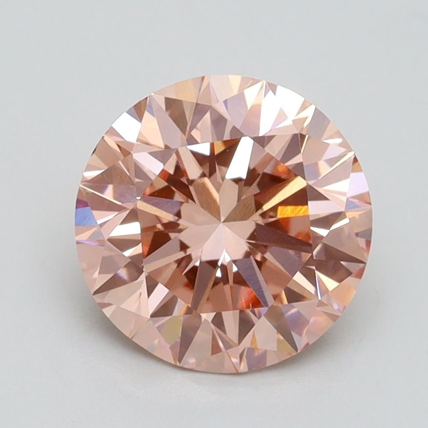 Loose Diamond - ROUND 2.01ct Fancy Intense Pink VS1: Loose Diamond - ROUND 2.01ct Fancy Intense Pink VS1 Source: This is a real non-mined Diamond that has been grown in a lab Shape: ROUND Carats: 2.01 Color: Fancy Intense Pink Certification: IGI Video: