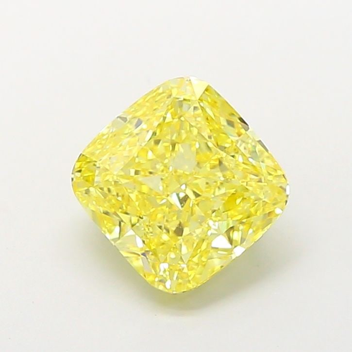 Loose Diamond - CUSHION MODIFIED 3.01ct Fancy Vivid Yellow VS1: Loose Diamond - CUSHION MODIFIED 3.01ct Fancy Vivid Yellow VS1 Source: This is a real non-mined Diamond that has been grown in a lab Shape: CUSHION MODIFIED Carats: 3.01 Color: Fancy Vivid Yellow Cert