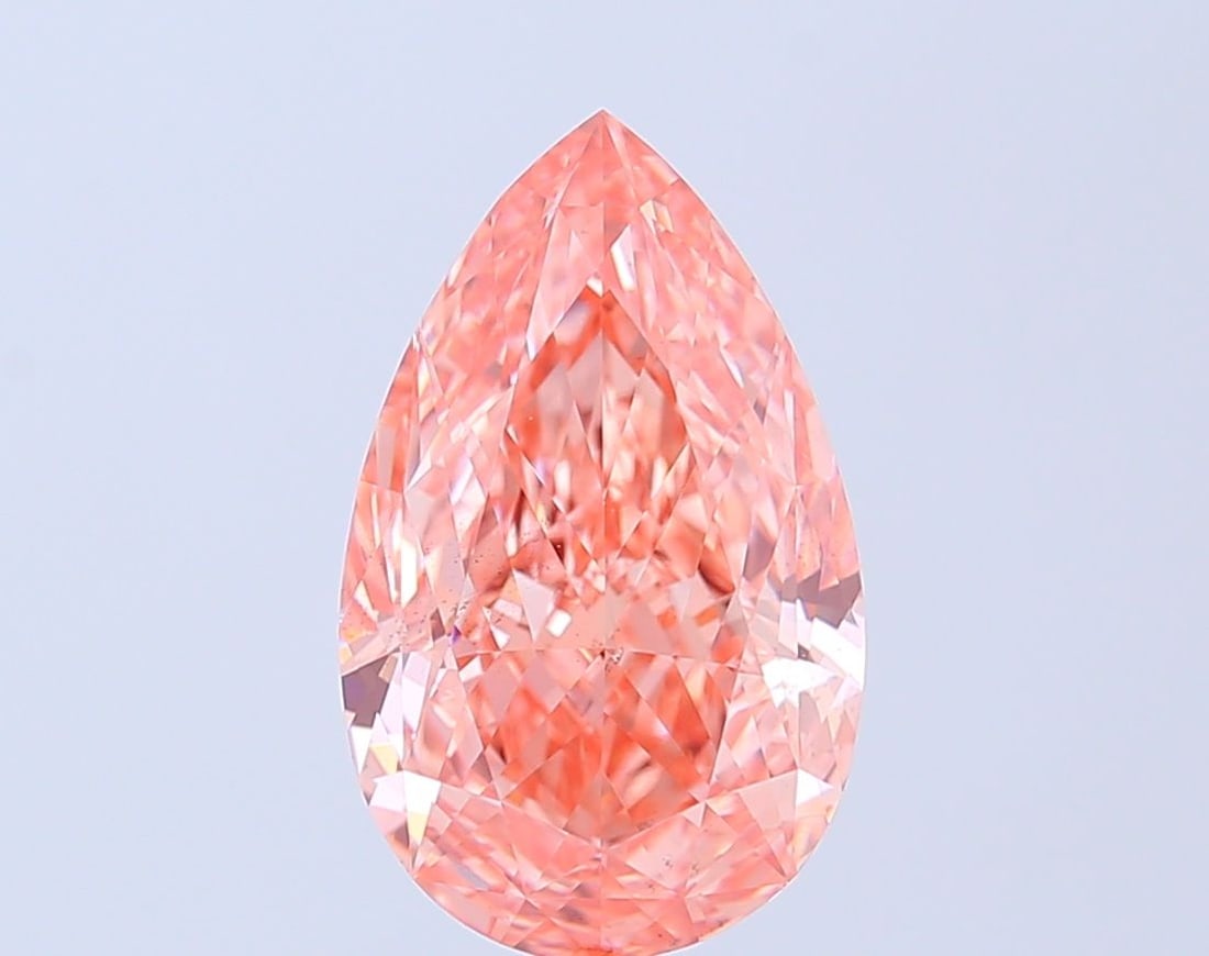 Loose Diamond - PEAR 4.51ct Fancy Vivid Pink VS2: Loose Diamond - PEAR 4.51ct Fancy Vivid Pink VS2 Source: This is a real non-mined Diamond that has been grown in a lab Shape: PEAR Carats: 4.51 Color: Fancy Vivid Pink Certification: IGI Video: