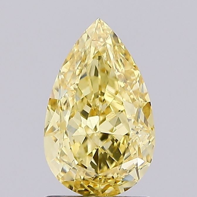 Loose Diamond - PEAR 1.84ct Fancy Vivid Yellow VVS2: Loose Diamond - PEAR 1.84ct Fancy Vivid Yellow VVS2 Source: This is a real non-mined Diamond that has been grown in a lab Shape: PEAR Carats: 1.84 Color: Fancy Vivid Yellow Certification: IGI Video: