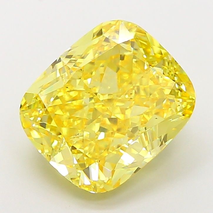 Loose Diamond - CUSHION MODIFIED 6.1ct Fancy Vivid Yellow VS2: Loose Diamond - CUSHION MODIFIED 6.1ct Fancy Vivid Yellow VS2 Source: This is a real non-mined Diamond that has been grown in a lab Shape: CUSHION MODIFIED Carats: 6.1 Color: Fancy Vivid Yellow Certif