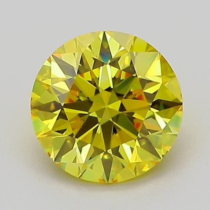 Ideal Loose Diamond - ROUND 1.26ct Fancy Vivid Yellow VVS2: Ideal Loose Diamond - ROUND 1.26ct Fancy Vivid Yellow VVS2 Source: This is a real non-mined Diamond that has been grown in a lab Shape: ROUND Carats: 1.26 Color: Fancy Vivid Yellow Certification: IGI 