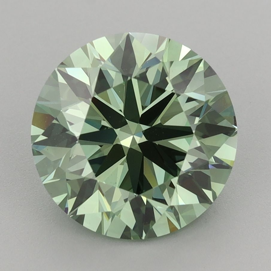Ideal Loose Diamond - ROUND 3.51ct Fancy Vivid Green VVS2: Ideal Loose Diamond - ROUND 3.51ct Fancy Vivid Green VVS2 Source: This is a real non-mined Diamond that has been grown in a lab Shape: ROUND Carats: 3.51 Color: Fancy Vivid Green Certification: IGI Vi
