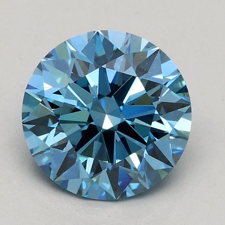Ideal Loose Diamond - ROUND 1.07ct Fancy Vivid Blue VS1: Ideal Loose Diamond - ROUND 1.07ct Fancy Vivid Blue VS1 Source: This is a real non-mined Diamond that has been grown in a lab Shape: ROUND Carats: 1.07 Color: Fancy Vivid Blue Certification: IGI Video