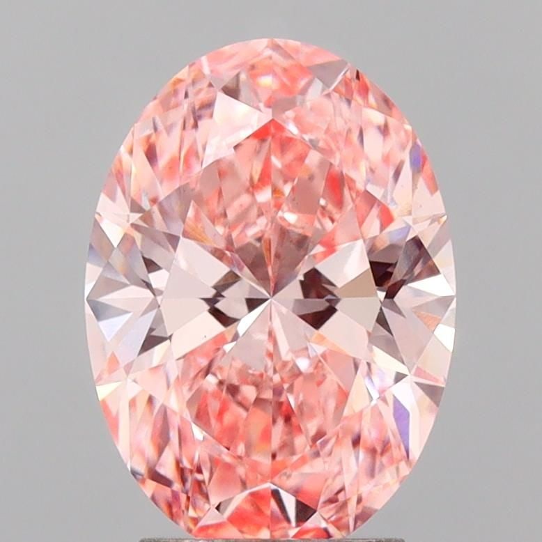 Loose Diamond - OVAL 3.05ct Fancy Vivid Pink VS2: Loose Diamond - OVAL 3.05ct Fancy Vivid Pink VS2 Source: This is a real non-mined Diamond that has been grown in a lab Shape: OVAL Carats: 3.05 Color: Fancy Vivid Pink Certification: IGI Video: