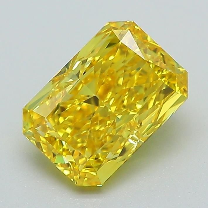 Loose Diamond - RADIANT 1.52ct Fancy Vivid Yellow VS1: Loose Diamond - RADIANT 1.52ct Fancy Vivid Yellow VS1 Source: This is a real non-mined Diamond that has been grown in a lab Shape: RADIANT Carats: 1.52 Color: Fancy Vivid Yellow Certification: IGI Vid