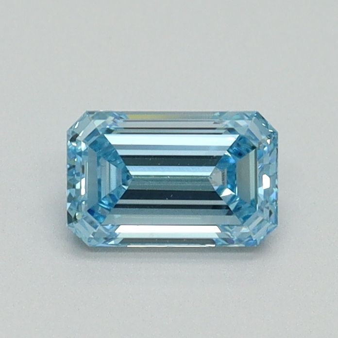 Loose Diamond - EMERALD 0.54ct Fancy Vivid Blue VVS2: Loose Diamond - EMERALD 0.54ct Fancy Vivid Blue VVS2 Source: This is a real non-mined Diamond that has been grown in a lab Shape: EMERALD Carats: 0.54 Color: Fancy Vivid Blue Certification: IGI Video: