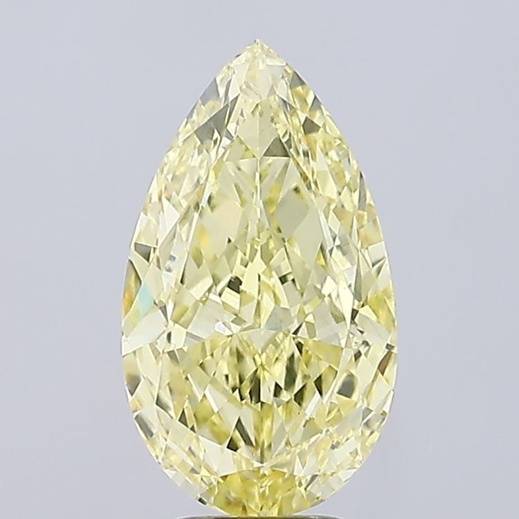 Loose Diamond - PEAR 5.07ct Fancy Intense Yellow VS1: Loose Diamond - PEAR 5.07ct Fancy Intense Yellow VS1 Source: This is a real non-mined Diamond that has been grown in a lab Shape: PEAR Carats: 5.07 Color: Fancy Intense Yellow Certification: IGI Video