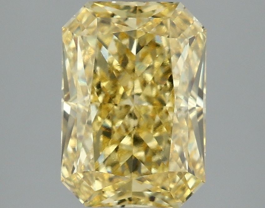 Loose Diamond - RADIANT 3.06ct Fancy Intense Yellow VS1: Loose Diamond - RADIANT 3.06ct Fancy Intense Yellow VS1 Source: This is a real non-mined Diamond that has been grown in a lab Shape: RADIANT Carats: 3.06 Color: Fancy Intense Yellow Certification: IGI