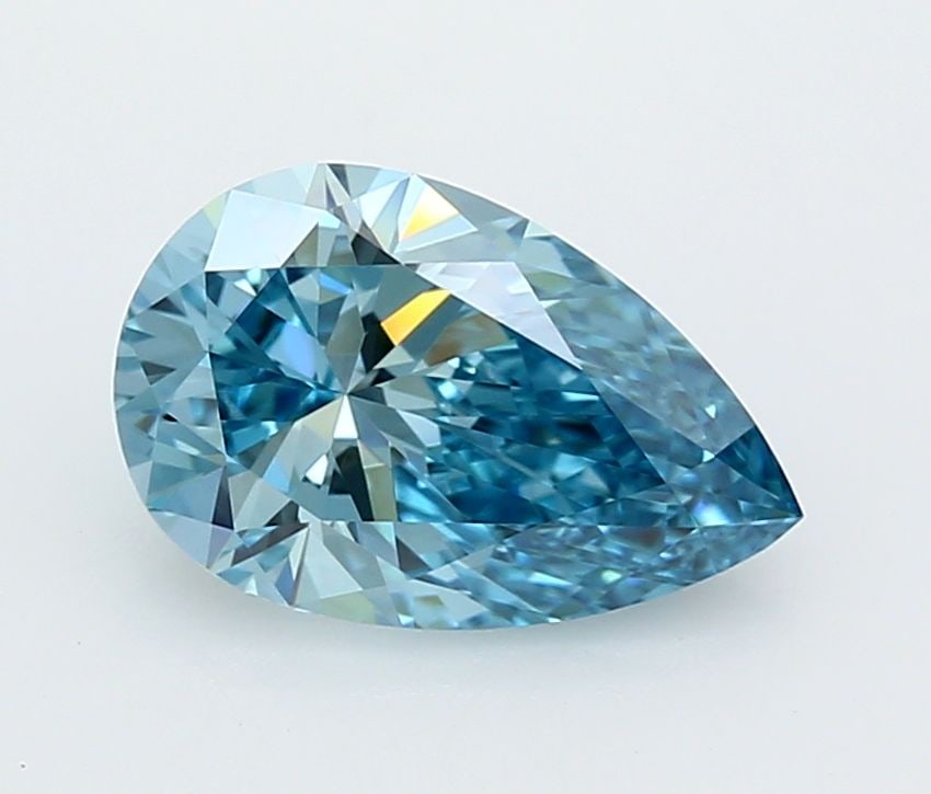 Loose Diamond - PEAR 2.01ct Fancy Vivid Blue VVS2: Loose Diamond - PEAR 2.01ct Fancy Vivid Blue VVS2 Source: This is a real non-mined Diamond that has been grown in a lab Shape: PEAR Carats: 2.01 Color: Fancy Vivid Blue Certification: IGI Video: