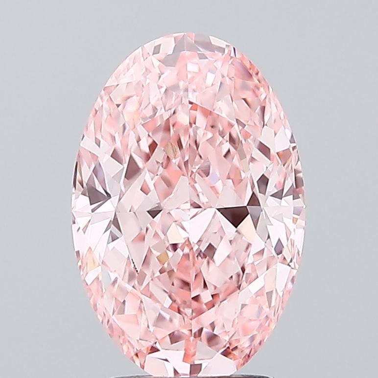 Loose Diamond - OVAL 3.02ct Fancy Vivid Pink VVS2: Loose Diamond - OVAL 3.02ct Fancy Vivid Pink VVS2 Source: This is a real non-mined Diamond that has been grown in a lab Shape: OVAL Carats: 3.02 Color: Fancy Vivid Pink Certification: IGI Video: