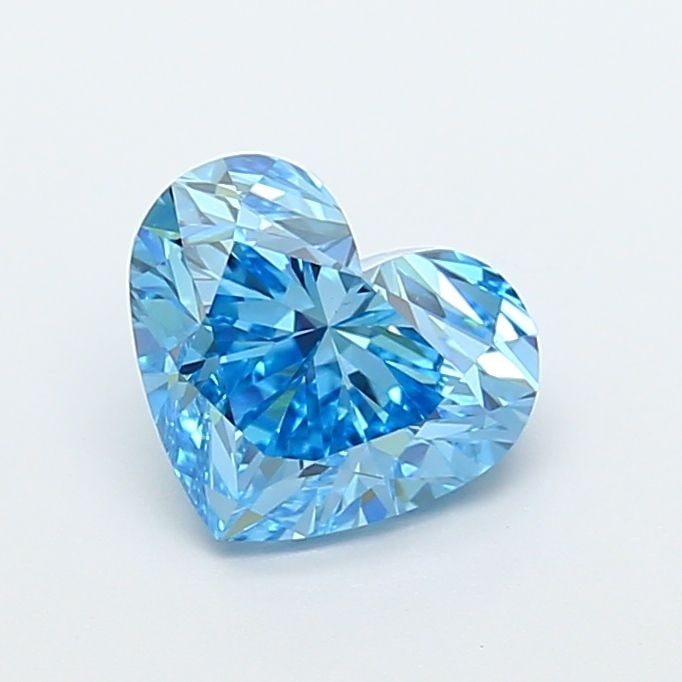 Loose Diamond - HEART 2.04ct Fancy Vivid Blue VS1: Loose Diamond - HEART 2.04ct Fancy Vivid Blue VS1 Source: This is a real non-mined Diamond that has been grown in a lab Shape: HEART Carats: 2.04 Color: Fancy Vivid Blue Certification: IGI Video: