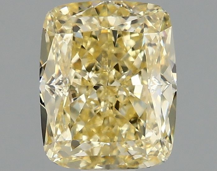 Loose Diamond - CUSHION MODIFIED 1.58ct Fancy Intense Yellow VVS2: Loose Diamond - CUSHION MODIFIED 1.58ct Fancy Intense Yellow VVS2 Source: This is a real non-mined Diamond that has been grown in a lab Shape: CUSHION MODIFIED Carats: 1.58 Color: Fancy Intense Yellow