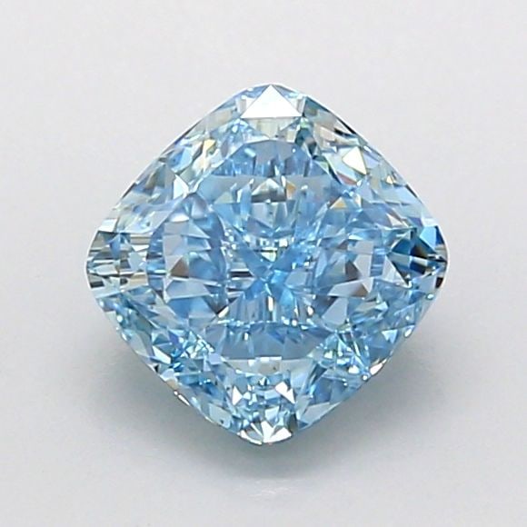 Loose Diamond - CUSHION MODIFIED 1.04ct Fancy Vivid Blue VS1: Loose Diamond - CUSHION MODIFIED 1.04ct Fancy Vivid Blue VS1 Source: This is a real non-mined Diamond that has been grown in a lab Shape: CUSHION MODIFIED Carats: 1.04 Color: Fancy Vivid Blue Certific