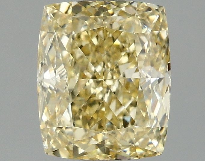 Loose Diamond - CUSHION MODIFIED 2.07ct Fancy Intense Yellow VS1: Loose Diamond - CUSHION MODIFIED 2.07ct Fancy Intense Yellow VS1 Source: This is a real non-mined Diamond that has been grown in a lab Shape: CUSHION MODIFIED Carats: 2.07 Color: Fancy Intense Yellow 