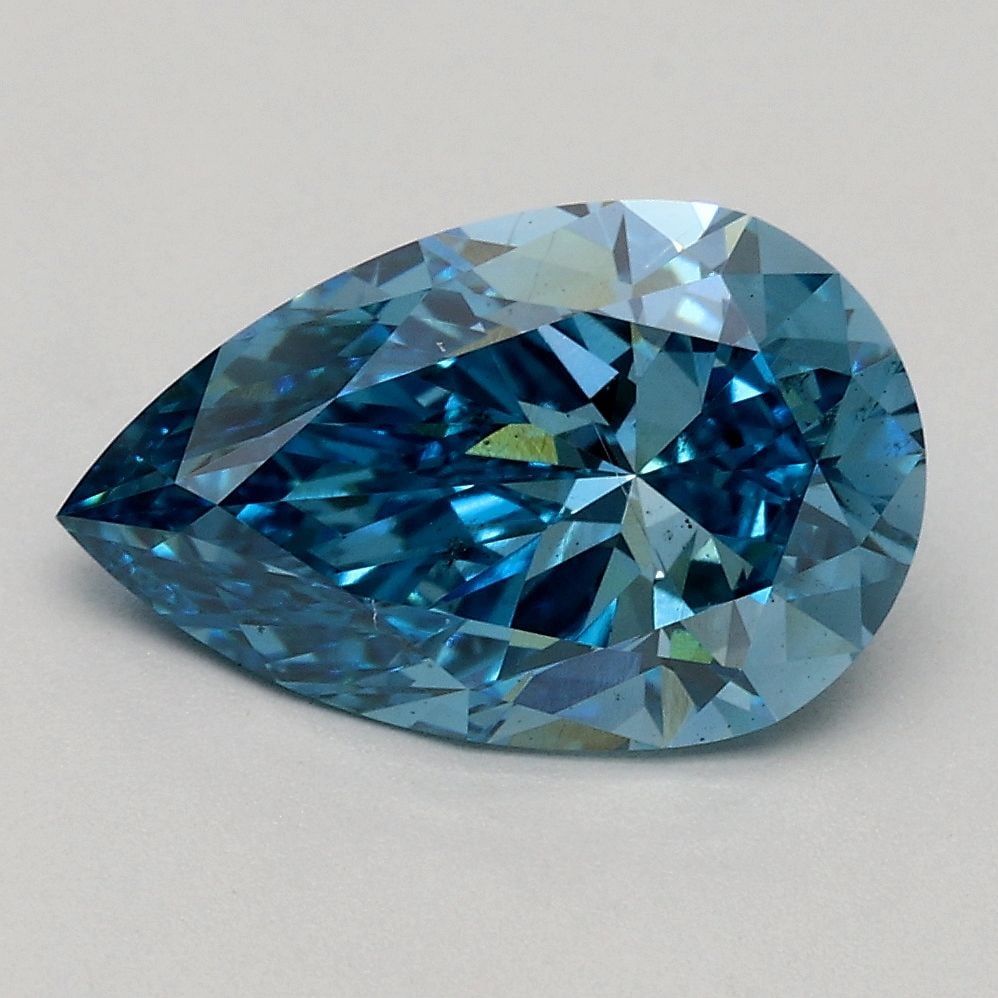 Loose Diamond - PEAR 1.7ct Fancy Vivid Blue SI1: Loose Diamond - PEAR 1.7ct Fancy Vivid Blue SI1 Source: This is a real non-mined Diamond that has been grown in a lab Shape: PEAR Carats: 1.7 Color: Fancy Vivid Blue Certification: IGI Video: