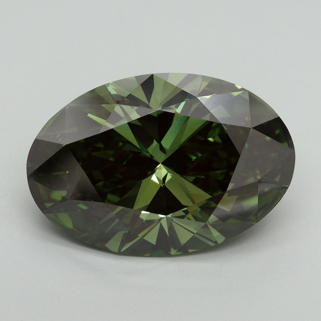 Loose Diamond - OVAL 9.59ct Fancy Vivid Green VS1 (1 of 1)