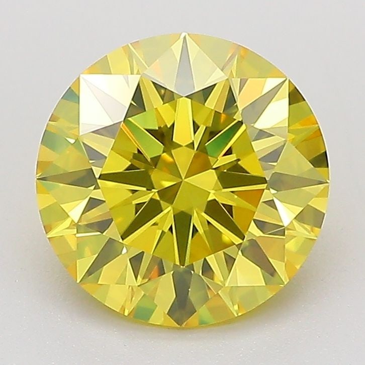 Ideal Loose Diamond - ROUND 2.09ct Fancy Vivid Yellow VVS2: Ideal Loose Diamond - ROUND 2.09ct Fancy Vivid Yellow VVS2 Source: This is a real non-mined Diamond that has been grown in a lab Shape: ROUND Carats: 2.09 Color: Fancy Vivid Yellow Certification: IGI 