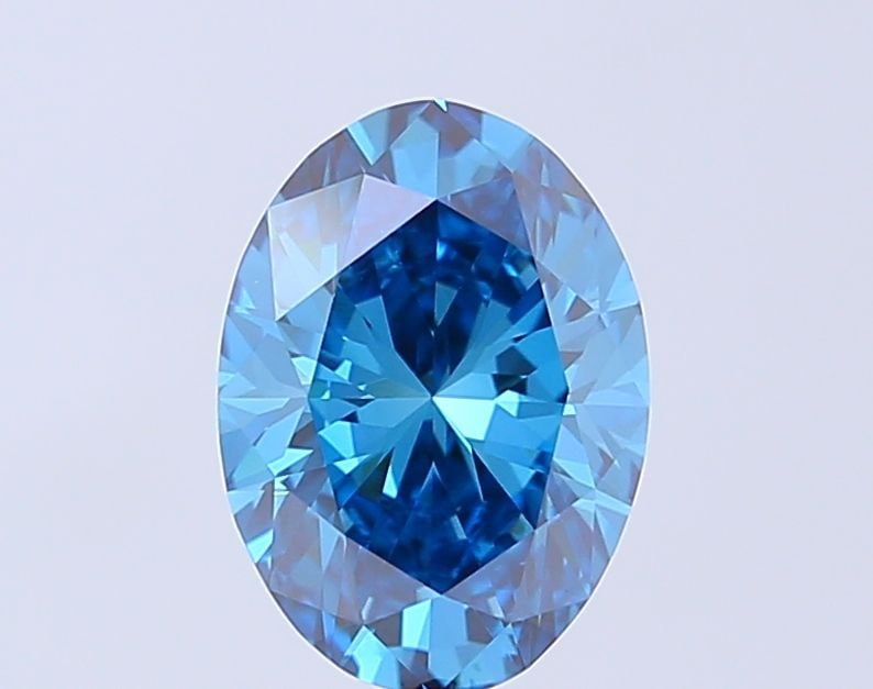 Loose Diamond - OVAL 2.01ct Fancy Vivid Blue VS1: Loose Diamond - OVAL 2.01ct Fancy Vivid Blue VS1 Source: This is a real non-mined Diamond that has been grown in a lab Shape: OVAL Carats: 2.01 Color: Fancy Vivid Blue Certification: IGI Video: