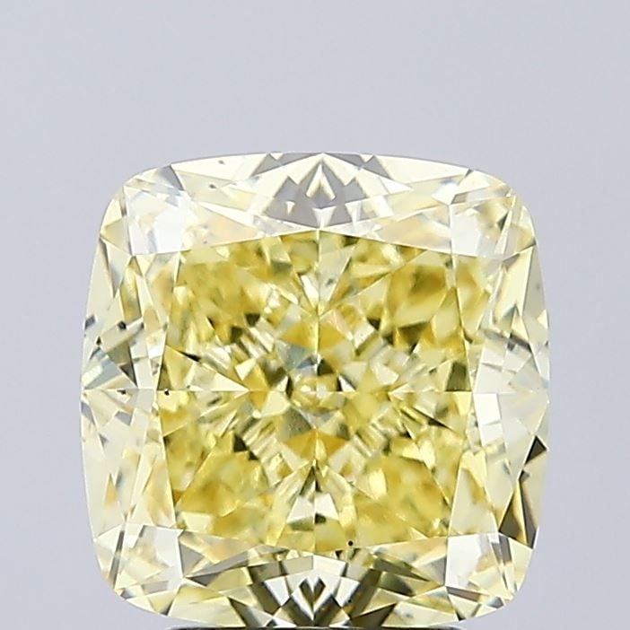 Loose Diamond - CUSHION MODIFIED 3.54ct Fancy Intense Yellow VS2 (1 of 1)