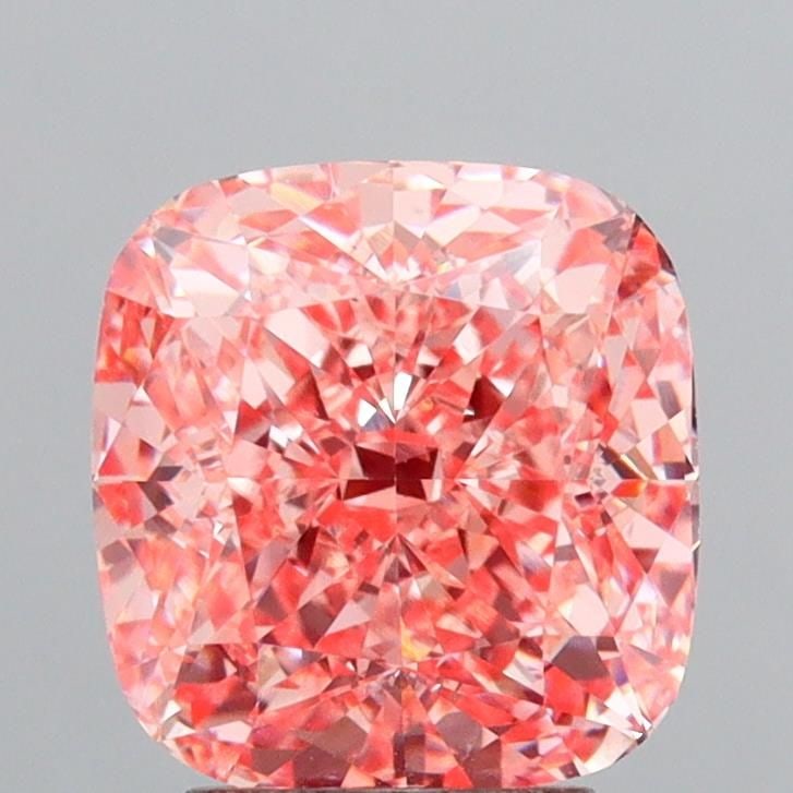 Loose Diamond - CUSHION MODIFIED 4.04ct Fancy Vivid Pink VS1: Loose Diamond - CUSHION MODIFIED 4.04ct Fancy Vivid Pink VS1 Source: This is a real non-mined Diamond that has been grown in a lab Shape: CUSHION MODIFIED Carats: 4.04 Color: Fancy Vivid Pink Certific