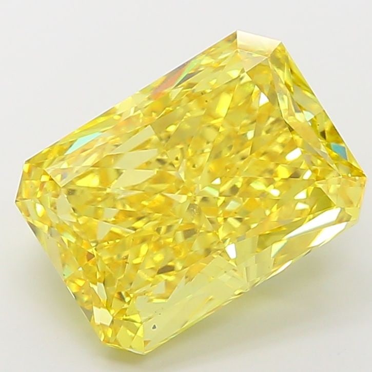 Loose Diamond - RADIANT 12.96ct Fancy Vivid Yellow VS2: Loose Diamond - RADIANT 12.96ct Fancy Vivid Yellow VS2 Source: This is a real non-mined Diamond that has been grown in a lab Shape: RADIANT Carats: 12.96 Color: Fancy Vivid Yellow Certification: IGI V