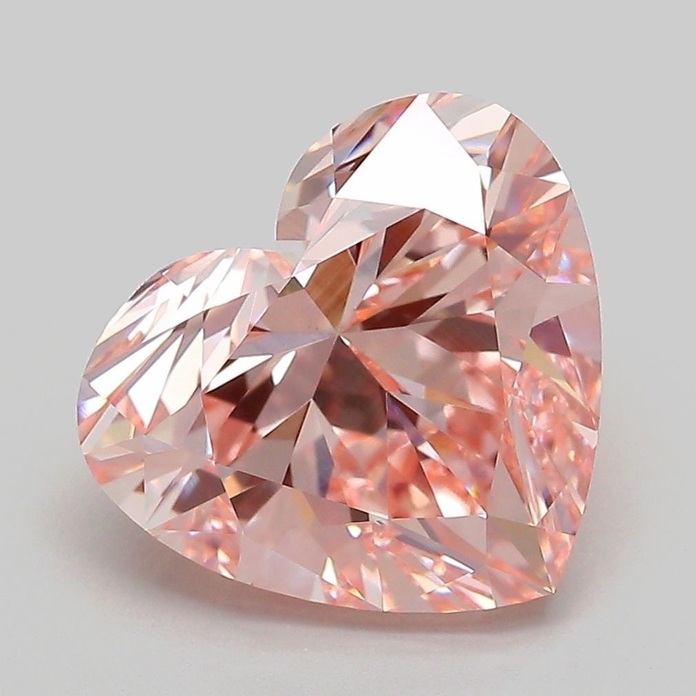 Loose Diamond - HEART 4.99ct Fancy Intense Pink VS1: Loose Diamond - HEART 4.99ct Fancy Intense Pink VS1 Source: This is a real non-mined Diamond that has been grown in a lab Shape: HEART Carats: 4.99 Color: Fancy Intense Pink Certification: IGI Video: