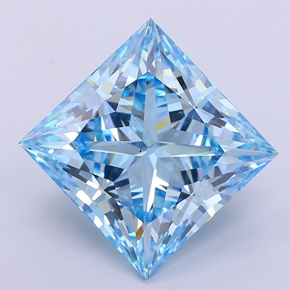 Loose Diamond - PRINCESS 14.8ct Fancy Vivid Blue VS2 (1 of 1)