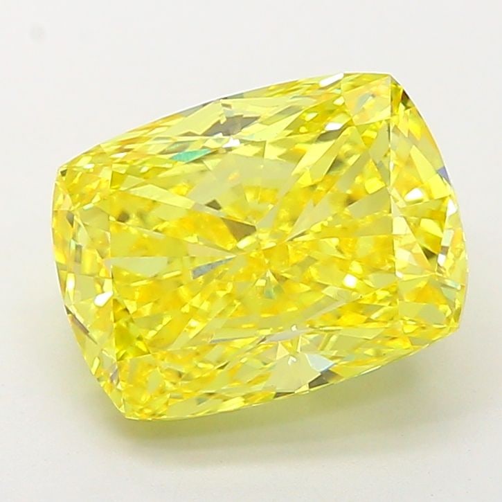 Loose Diamond - CUSHION MODIFIED 6.57ct Fancy Vivid Yellow VS1: Loose Diamond - CUSHION MODIFIED 6.57ct Fancy Vivid Yellow VS1 Source: This is a real non-mined Diamond that has been grown in a lab Shape: CUSHION MODIFIED Carats: 6.57 Color: Fancy Vivid Yellow Cert