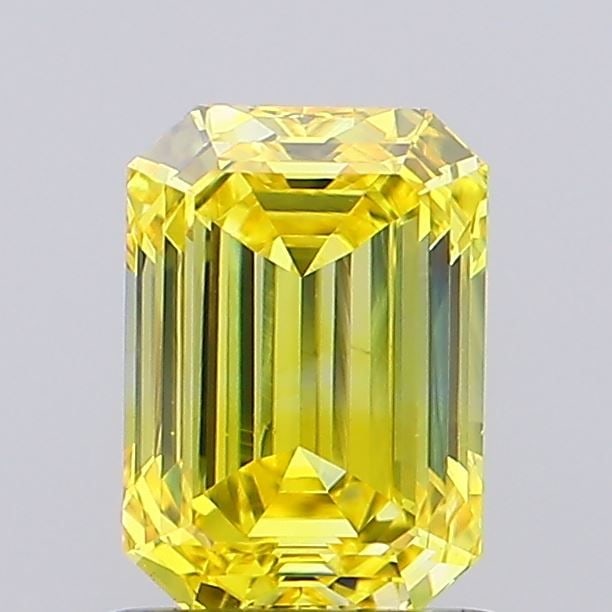 Loose Diamond - EMERALD 1.0ct Fancy Vivid Yellow VS1: Loose Diamond - EMERALD 1.0ct Fancy Vivid Yellow VS1 Source: This is a real non-mined Diamond that has been grown in a lab Shape: EMERALD Carats: 1.0 Color: Fancy Vivid Yellow Certification: NONE Vide