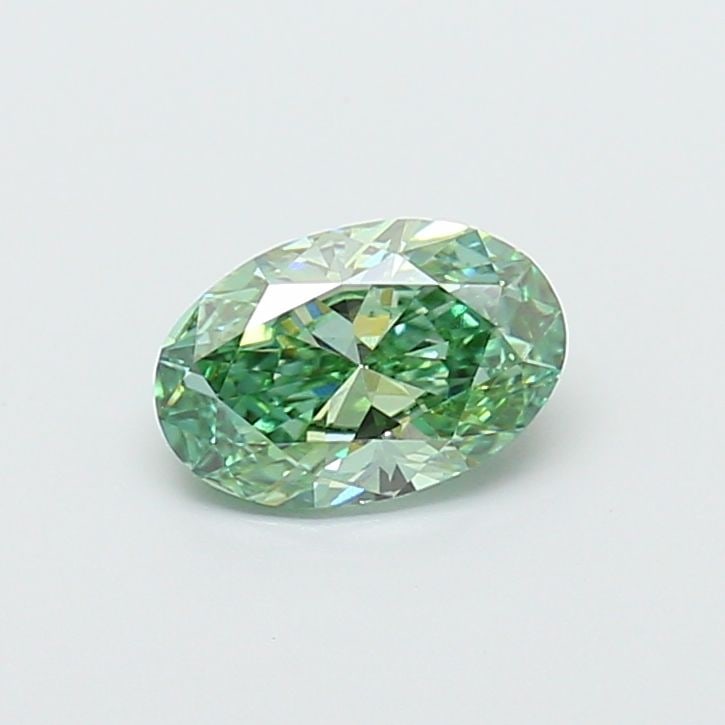 Loose Diamond - OVAL 1.02ct Fancy Vivid Green VS1: Loose Diamond - OVAL 1.02ct Fancy Vivid Green VS1 Source: This is a real non-mined Diamond that has been grown in a lab Shape: OVAL Carats: 1.02 Color: Fancy Vivid Green Certification: IGI Video: