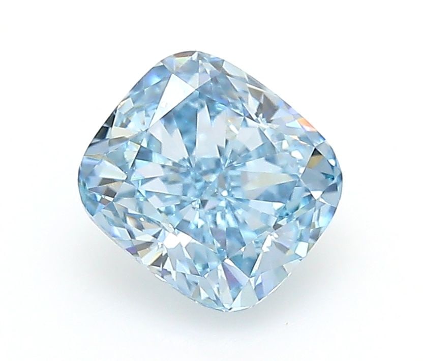 Loose Diamond - CUSHION MODIFIED 1.08ct Fancy Vivid Blue VVS2: Loose Diamond - CUSHION MODIFIED 1.08ct Fancy Vivid Blue VVS2 Source: This is a real non-mined Diamond that has been grown in a lab Shape: CUSHION MODIFIED Carats: 1.08 Color: Fancy Vivid Blue Certifi