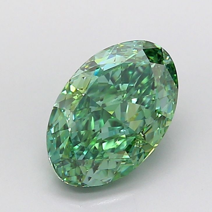 Loose Diamond - OVAL 2.7ct Fancy Vivid Green VVS2 (1 of 1)