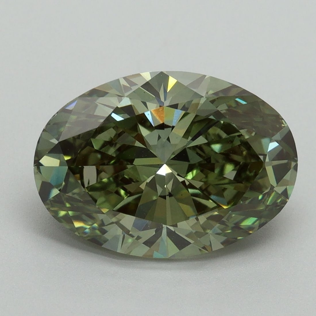 Loose Diamond - OVAL 4.01ct Fancy Vivid Green VS1: Loose Diamond - OVAL 4.01ct Fancy Vivid Green VS1 Source: This is a real non-mined Diamond that has been grown in a lab Shape: OVAL Carats: 4.01 Color: Fancy Vivid Green Certification: IGI Video: