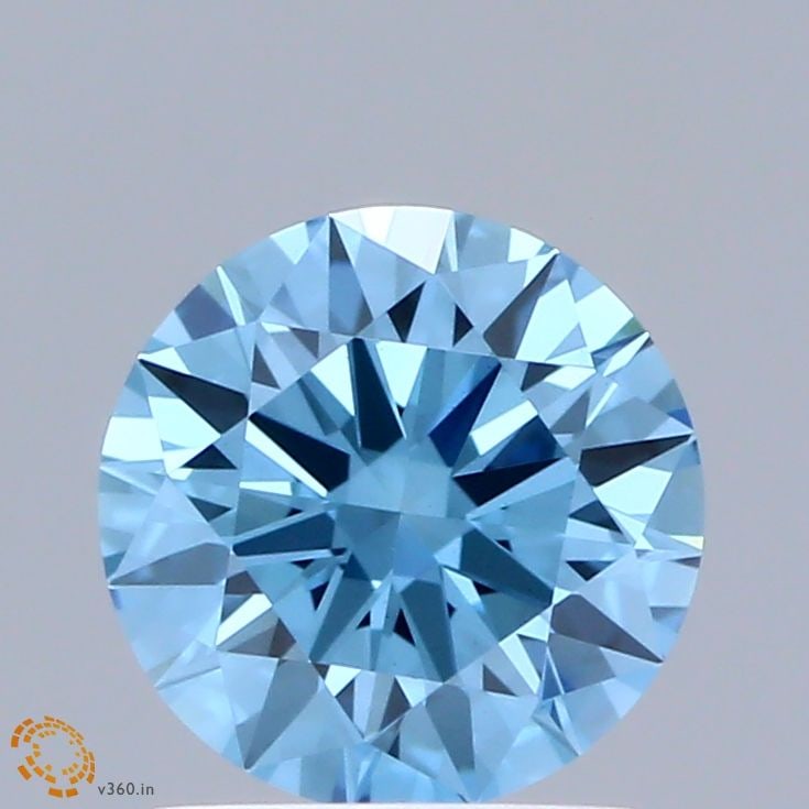 Ideal Loose Diamond - ROUND 1.01ct Fancy Vivid Blue VVS2 (1 of 1)