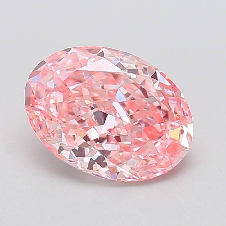 Loose Diamond - OVAL 3.54ct Fancy Vivid Pink VVS2: Loose Diamond - OVAL 3.54ct Fancy Vivid Pink VVS2 Source: This is a real non-mined Diamond that has been grown in a lab Shape: OVAL Carats: 3.54 Color: Fancy Vivid Pink Certification: IGI Video: