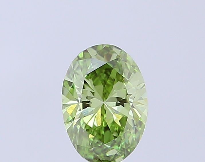 Loose Diamond - OVAL 0.55ct Fancy Vivid Green VS1: Loose Diamond - OVAL 0.55ct Fancy Vivid Green VS1 Source: This is a real non-mined Diamond that has been grown in a lab Shape: OVAL Carats: 0.55 Color: Fancy Vivid Green Certification: IGI Video: