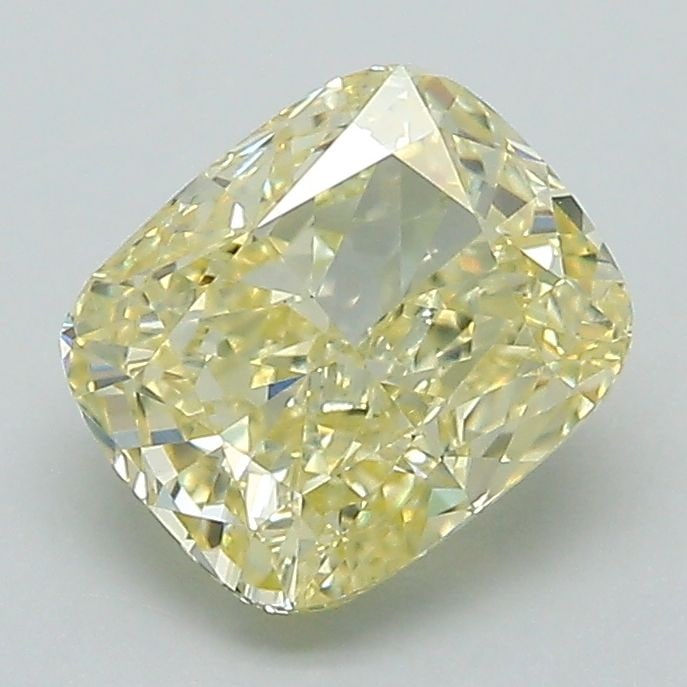 Loose Diamond - CUSHION BRILLIANT 1.72ct Fancy Yellow VS1: Loose Diamond - CUSHION BRILLIANT 1.72ct Fancy Yellow VS1 Source: This is a real non-mined Diamond that has been grown in a lab Shape: CUSHION BRILLIANT Carats: 1.72 Color: Fancy Yellow Certification: