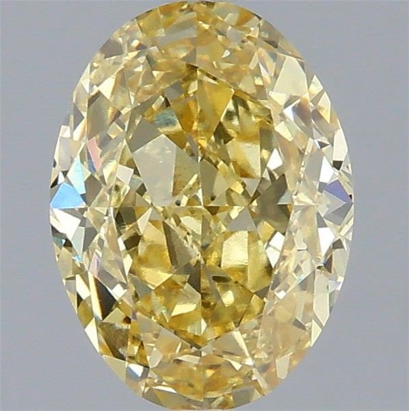Loose Diamond - OVAL 2.1ct Fancy Intense Yellow VVS2: Loose Diamond - OVAL 2.1ct Fancy Intense Yellow VVS2 Source: This is a real non-mined Diamond that has been grown in a lab Shape: OVAL Carats: 2.1 Color: Fancy Intense Yellow Certification: IGI Video: