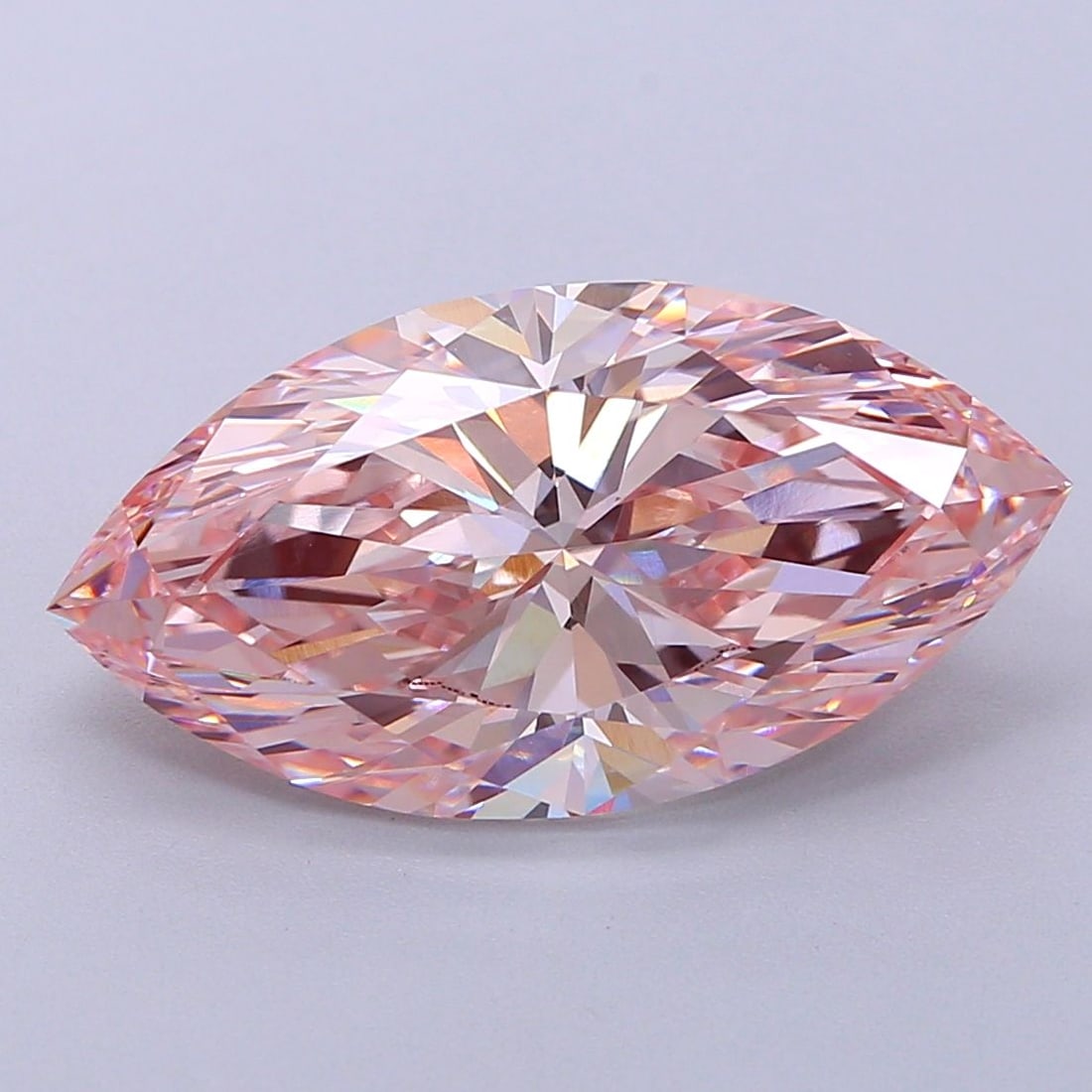 Loose Diamond - MARQUISE 6.07ct Fancy Intense Pink VVS2 (1 of 1)