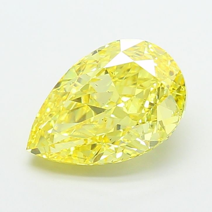 Loose Diamond - PEAR 5.03ct Fancy Vivid Yellow VS2: Loose Diamond - PEAR 5.03ct Fancy Vivid Yellow VS2 Source: This is a real non-mined Diamond that has been grown in a lab Shape: PEAR Carats: 5.03 Color: Fancy Vivid Yellow Certification: IGI Video:
